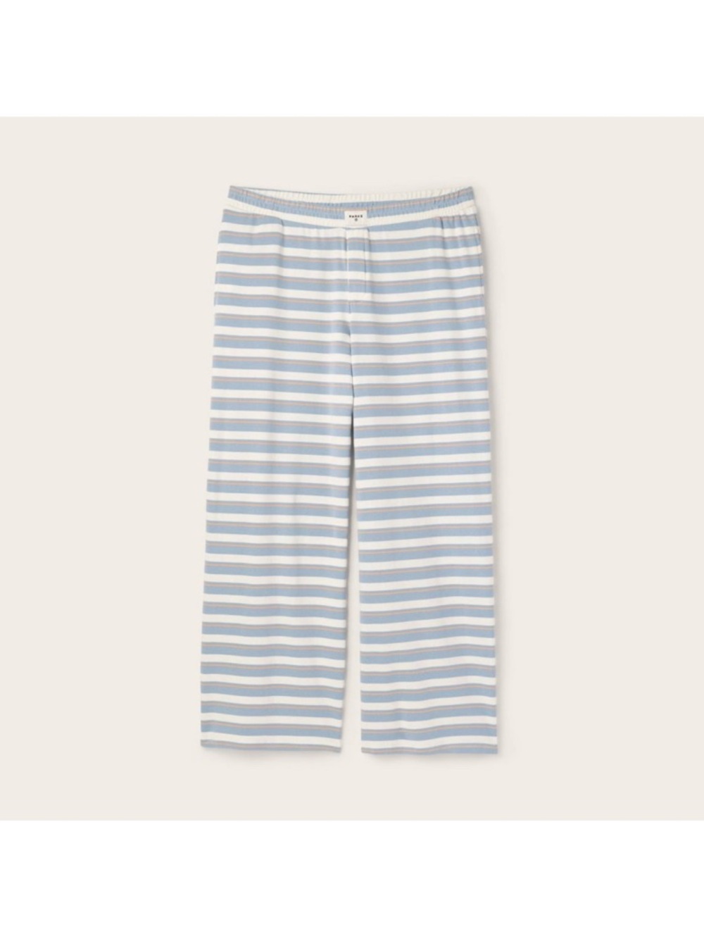 Parke x Target Blue and PeachStriped Wide-Leg Lounge Pants